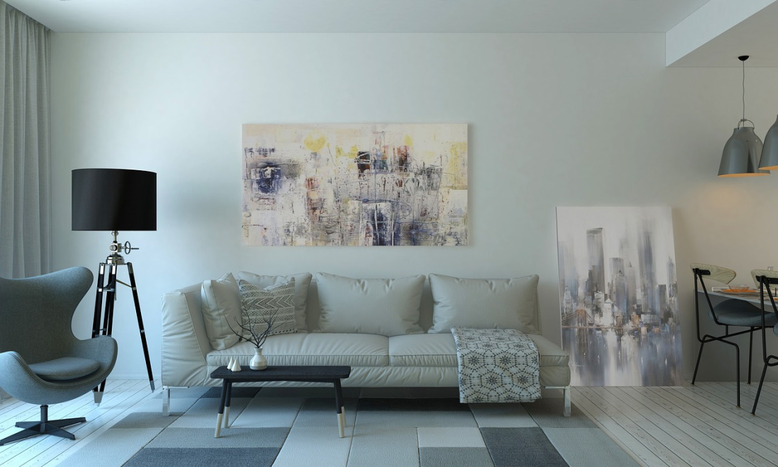 clean modern living room